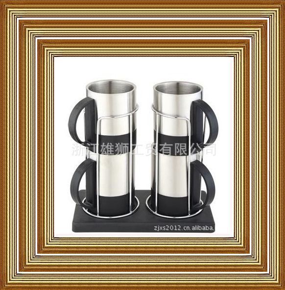 供應套裝咖啡杯 雙層不銹鋼咖啡杯 小口杯批發・進口・工廠・代買・代購