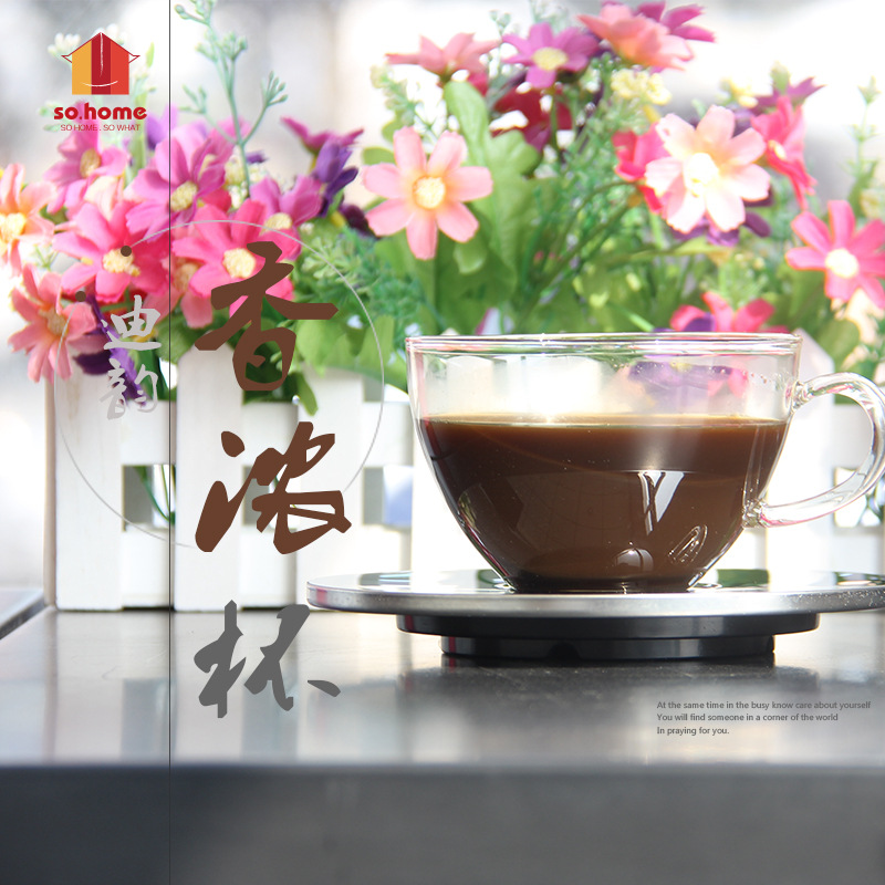 玻璃咖啡茶水杯碟 大容量杯碟批發・進口・工廠・代買・代購