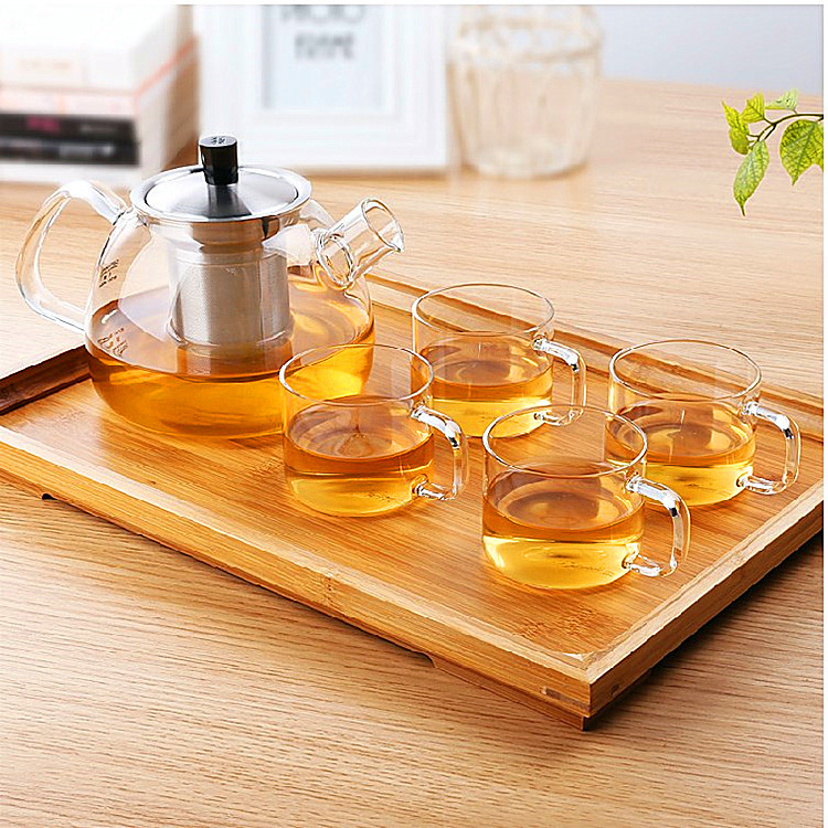 套裝 玻璃茶具 耐高溫玻璃花茶壺整套 *玻璃茶具套裝* 小額批發工廠,批發,進口,代購