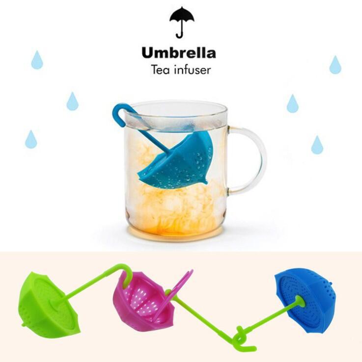 創意小雨傘泡茶器 矽膠茶漏 功夫茶包茶葉濾茶器工廠,批發,進口,代購