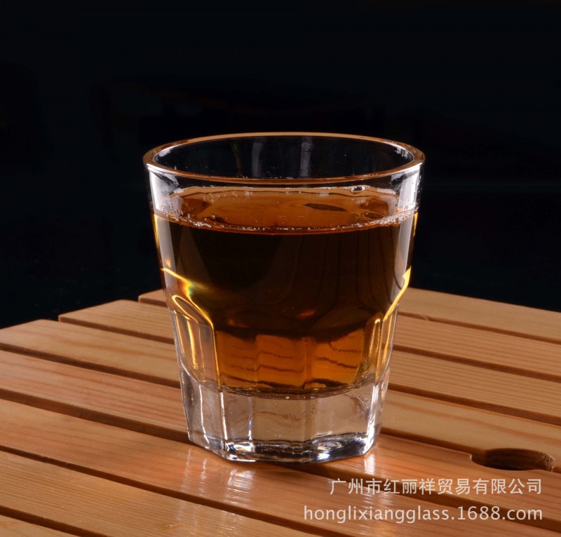 酒吧KTV鋼化玻璃陀螺八角底威士忌杯 並酒杯 抗摔150ML GH53305-1工廠,批發,進口,代購