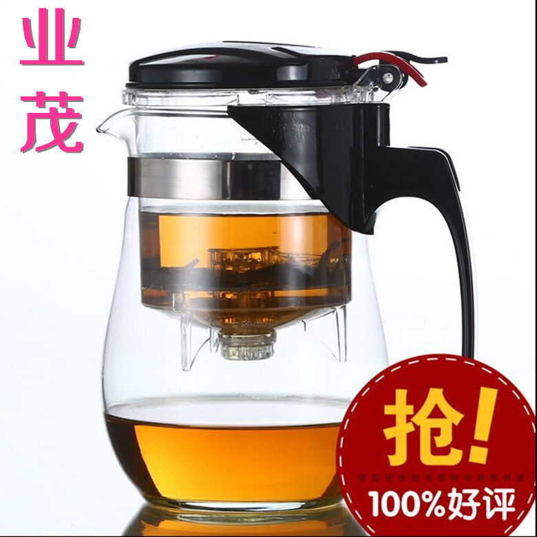 廠傢直銷飄逸杯日用百貨玻璃茶壺茶具茶具套裝玻璃茶具 可印工廠,批發,進口,代購
