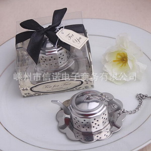 2015新款不銹鋼小茶壺濾茶器 婚慶禮品創意茶漏 茶具 慮茶勺批發・進口・工廠・代買・代購