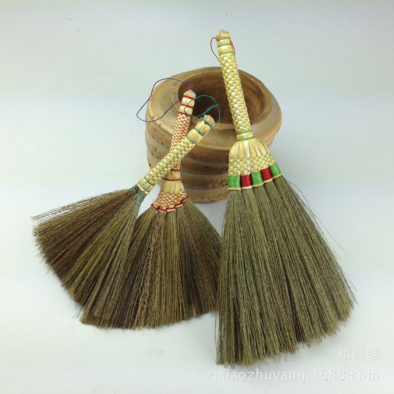 天然金絲草刷茶道配件手工特色刷子茶刷鍵盤刷小笤帚炕帚辟邪送禮工廠,批發,進口,代購