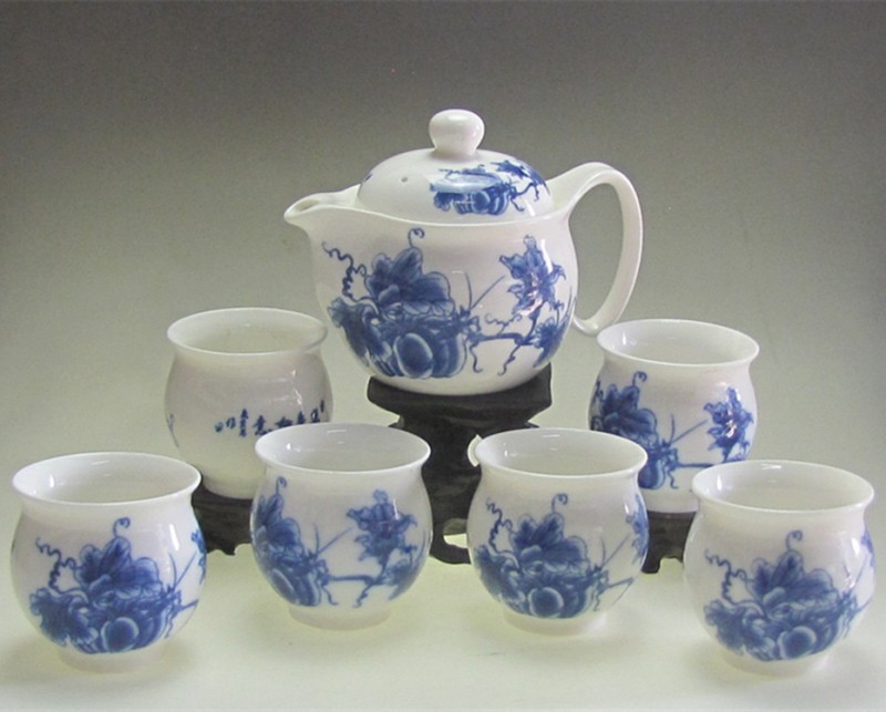 茶具套裝批發特價 景德鎮雙層陶瓷茶具雙層隔熱茶具正品批發・進口・工廠・代買・代購