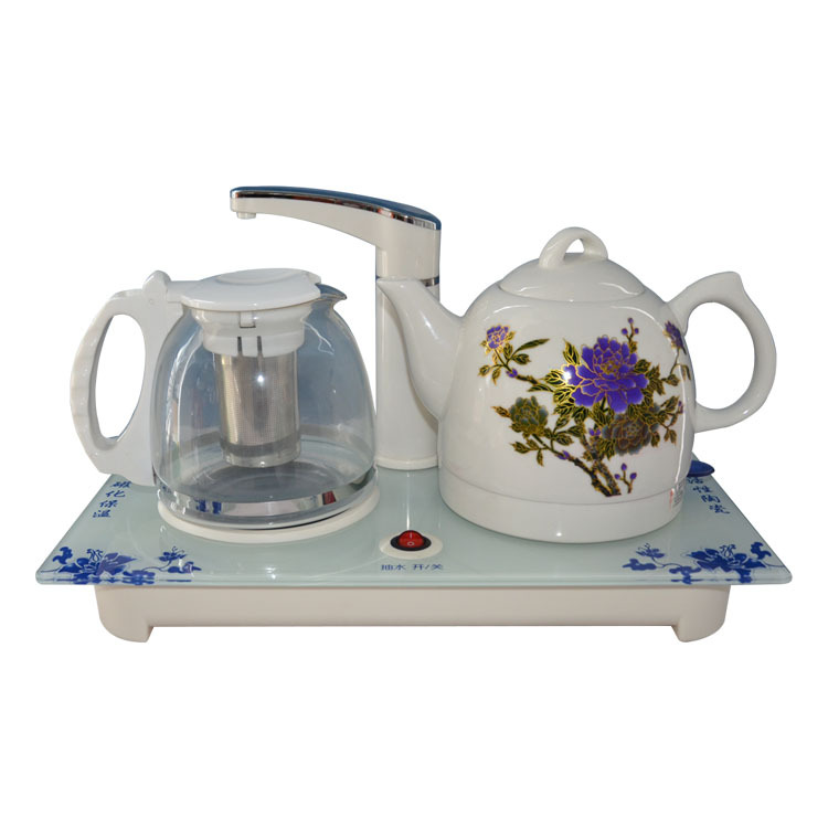 自動上水壺三合一自動抽水保溫陶瓷電熱水壺茶具帶泡茶器茶具套裝批發・進口・工廠・代買・代購