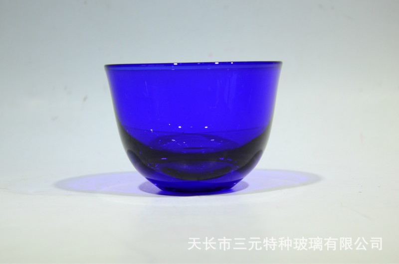 人工吹製純藍色玻璃杯白酒杯烈酒杯時尚傢居飾品禮品定製LOGO工廠,批發,進口,代購