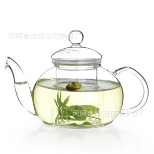 生產批發耐熱玻璃花茶壺  紅茶壺 玻璃茶壺 套裝600ml。批發・進口・工廠・代買・代購