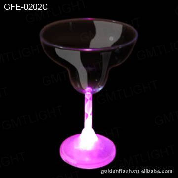 LED發光瑪格麗塔酒杯，閃光杯，LED塑料杯，發光杯，flashing cup批發・進口・工廠・代買・代購