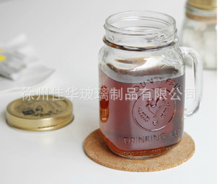 批發墨西哥玻璃公雞杯罐頭瓶冰桔茶瓶奶茶瓶飲料瓶果汁咖啡奶茶杯工廠,批發,進口,代購