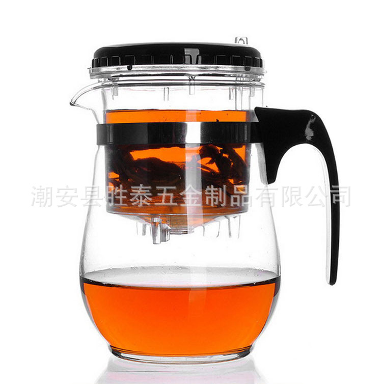 飄逸杯中華玲瓏杯 玻璃茶道杯 直形/漲鼓型500ml贈品禮品可印LOGO工廠,批發,進口,代購