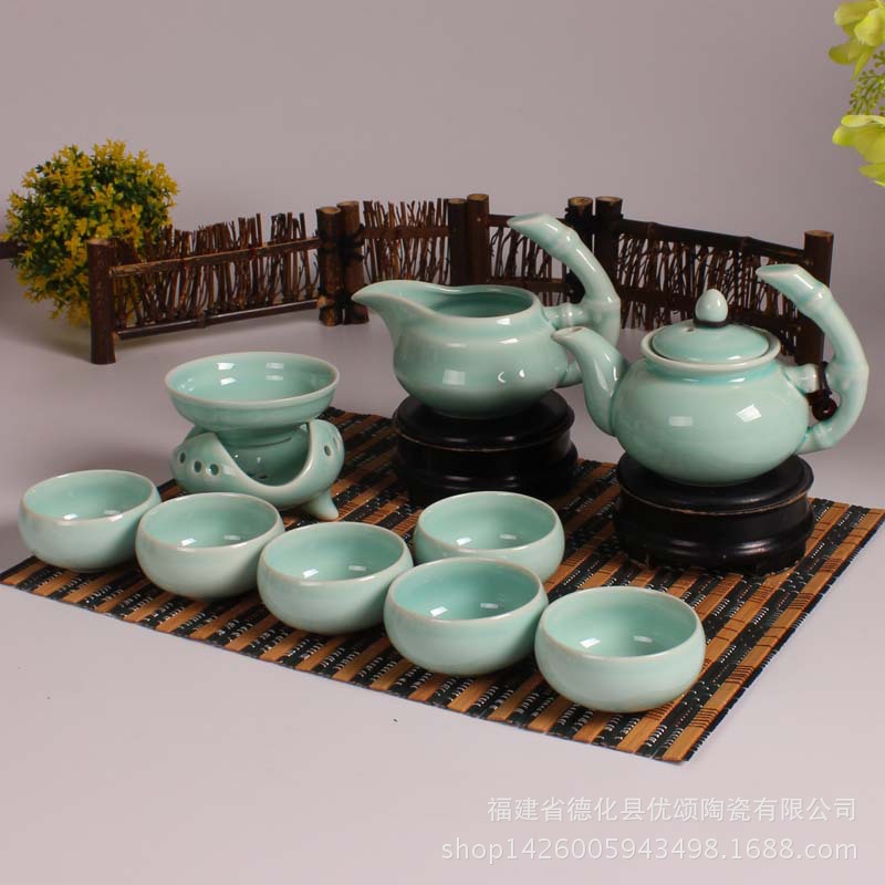 定窯茶具套裝 功夫紫砂汝窯亞光茶具 茶具套裝 禮品 多款定製logo批發・進口・工廠・代買・代購