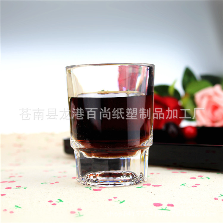 透明水杯 仿水晶玻璃杯 烈酒杯啤酒果汁杯 PC加厚款批發工廠,批發,進口,代購