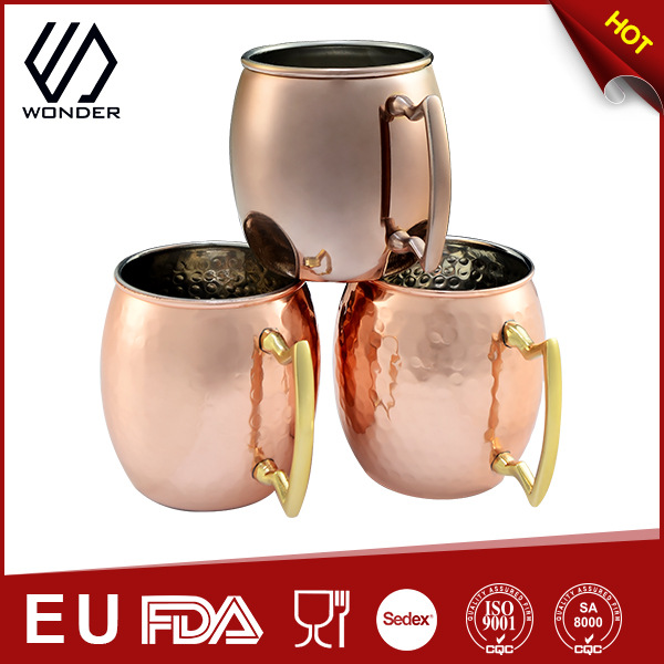 Moscow mule mug 304不銹鋼鍍銅啤酒杯，大容量啤酒杯批發・進口・工廠・代買・代購