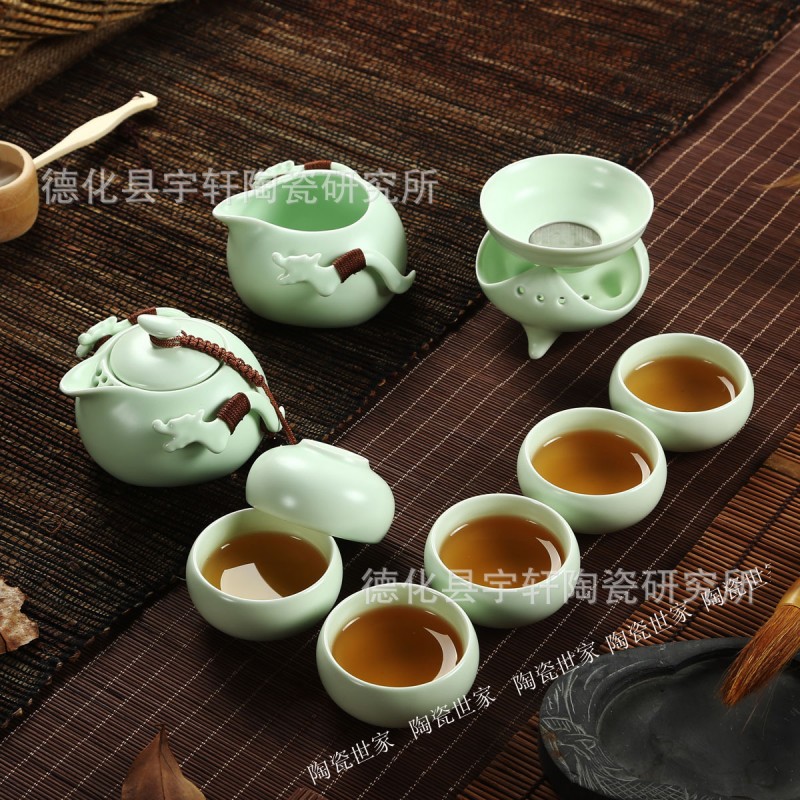 陶瓷茶具 正品定窯巧雲 功夫茶盤雪花  汝窯茶具 茶具套裝原過濾批發・進口・工廠・代買・代購