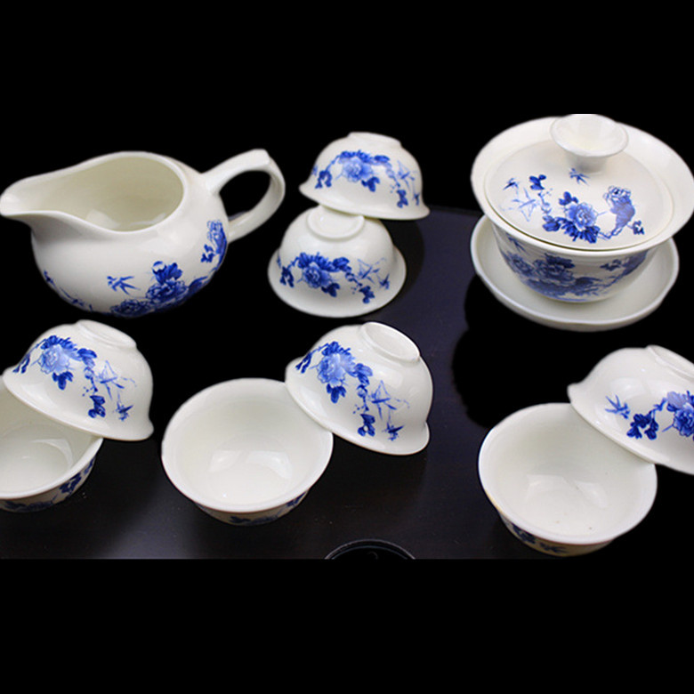 10元左右陶瓷功夫茶具套裝禮品 促銷品  景德鎮青花瓷河南總代理批發・進口・工廠・代買・代購