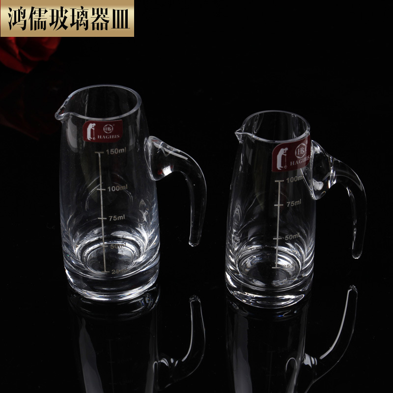 【廠傢直銷】玻璃分酒器 帶刻度100ML-1000ML分酒器倒酒器 分酒器工廠,批發,進口,代購