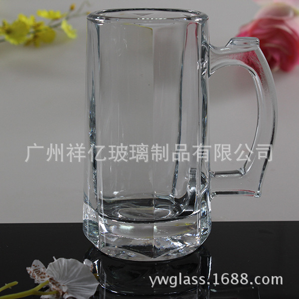 專業生產透明厚底玻璃手柄啤酒杯 水杯 飲料杯（歡迎來電咨詢）批發・進口・工廠・代買・代購