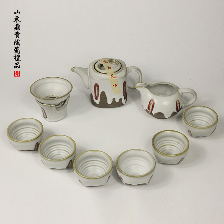 九頭功夫茶具 自然古樸 鎂質強化瓷 品茗茶具 歡迎來電咨詢工廠,批發,進口,代購