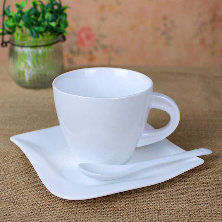 廠傢直銷德化新骨瓷咖啡杯碟 酒店咖啡杯具 可定製加LOGO h0004批發・進口・工廠・代買・代購