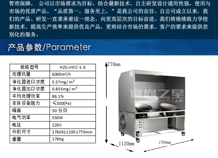 不銹鋼材質無煙環保美食車HZS-JHCC-1.6批發・進口・工廠・代買・代購