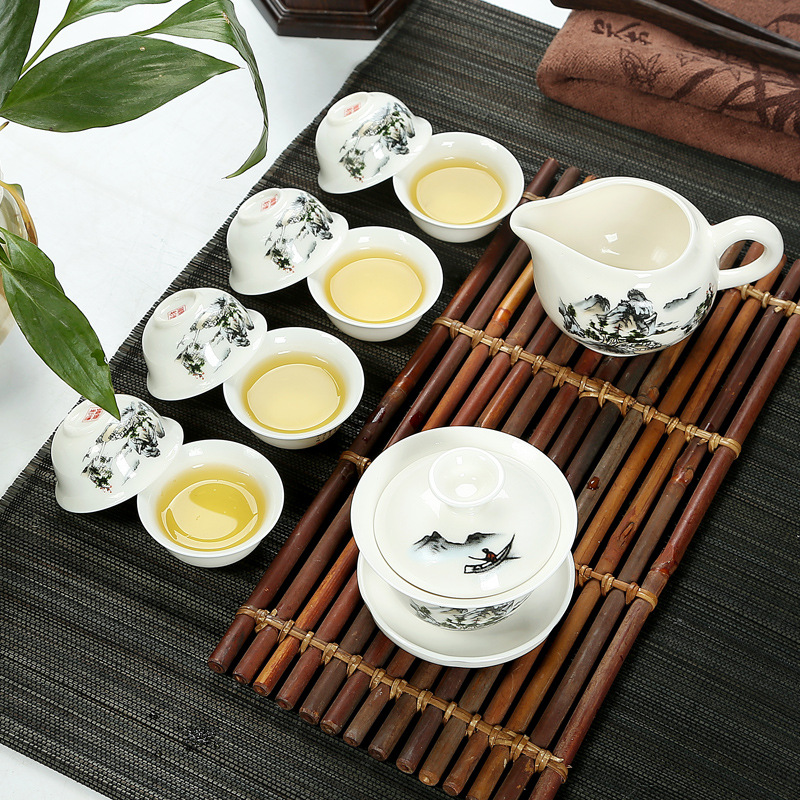 陶瓷茶具 高白瓷茶具套裝 青花茶具 功夫茶具 禮品定製 可LOGO批發・進口・工廠・代買・代購