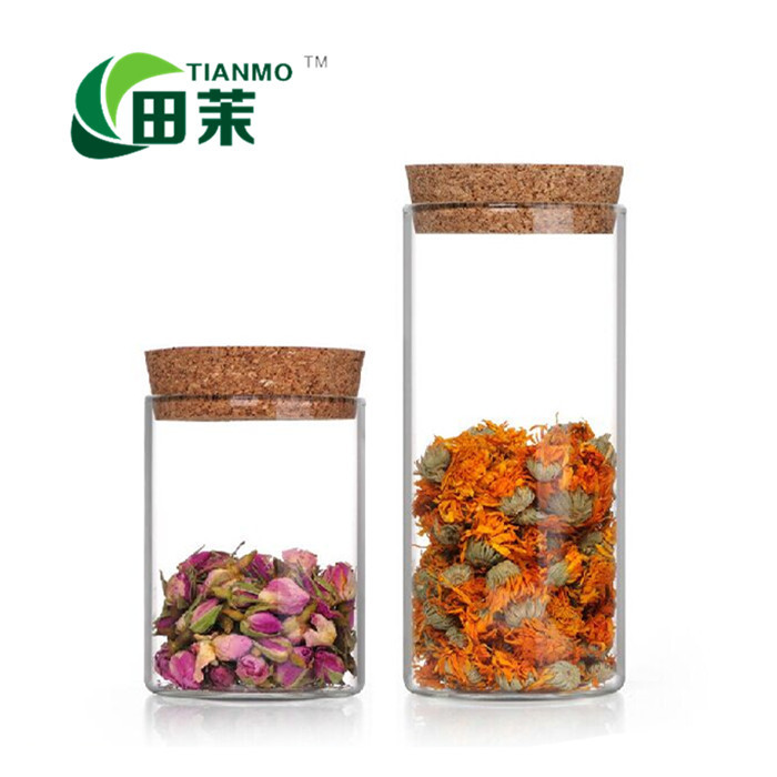 玻璃花草茶茶具 軟木塞玻璃密封罐 直筒花茶罐 茶葉罐糖果儲物罐工廠,批發,進口,代購