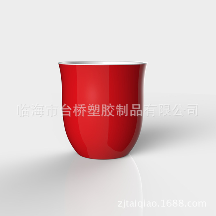 臺橋塑膠TQB-109雙色咖啡杯水杯環保塑料高檔一體創意新穎廣告批發・進口・工廠・代買・代購