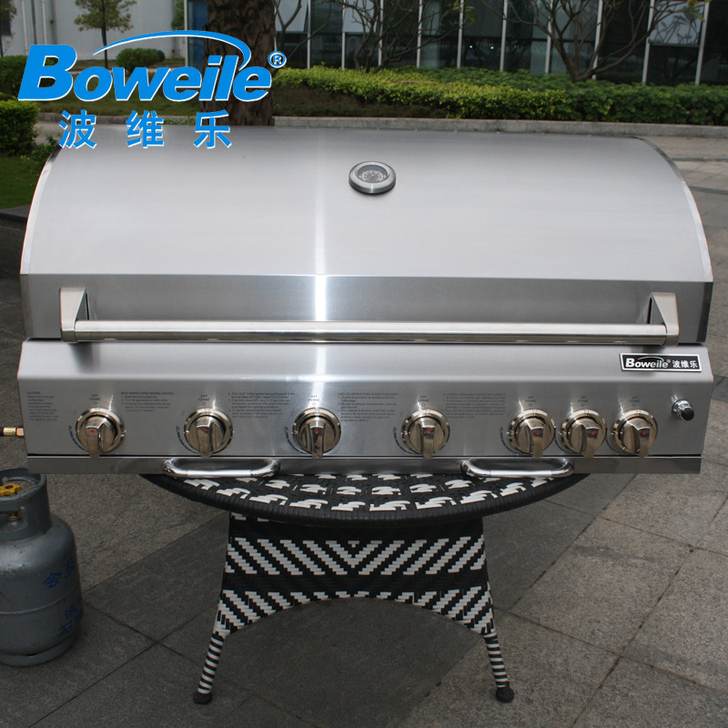 燃氣別墅庭院燒烤爐 嵌入式 不銹鋼燒烤架 BBQ 出口紅外線烤爐工廠,批發,進口,代購