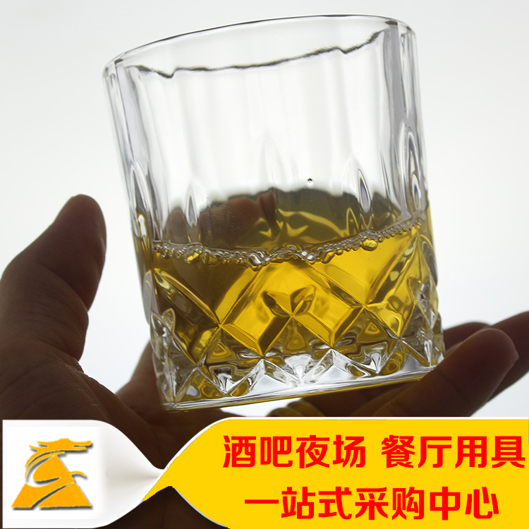 玻璃水杯 威士忌酒杯 帶花紋 酒吧會所多用杯 耐熱不含鉛飲料杯工廠,批發,進口,代購