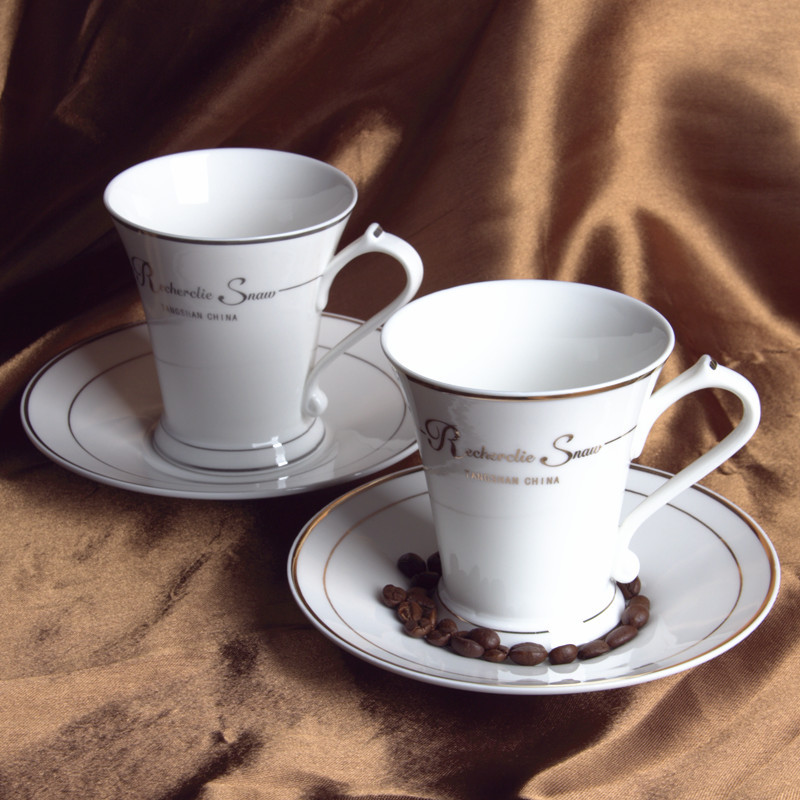 批發歐式咖啡杯套裝 高檔金邊 創意 骨瓷西餐杯碟 單品奶茶花茶杯批發・進口・工廠・代買・代購