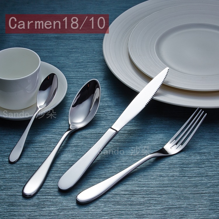 廠傢直銷 Carmen18/10不銹鋼餐具 星級酒店會所刀叉勺 西餐餐具批發・進口・工廠・代買・代購