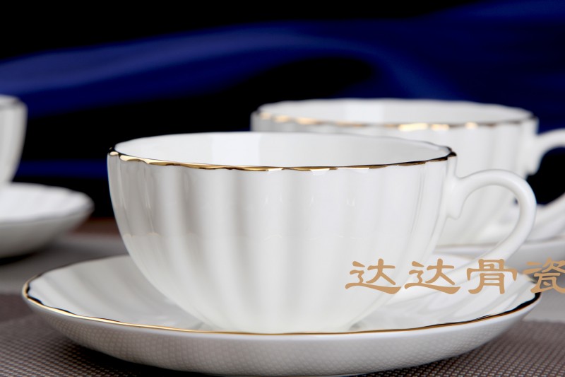 咖啡杯 骨瓷杯子 骨瓷咖啡具 骨質瓷咖啡杯碟 可加logo.描金批發・進口・工廠・代買・代購