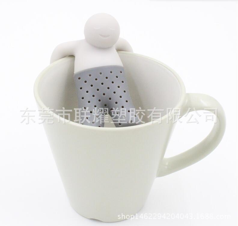 Mr.Tea茶先生新款食品級 小人造型矽膠泡茶器 濾茶器 茶具茶葉包批發・進口・工廠・代買・代購