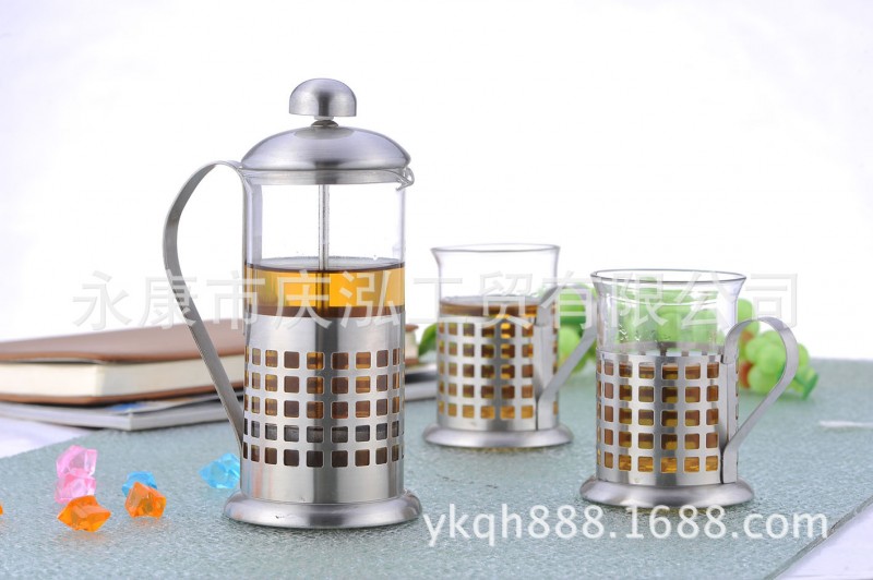 不銹鋼沖茶器 法壓壺 咖啡杯 咖啡具套裝工廠,批發,進口,代購