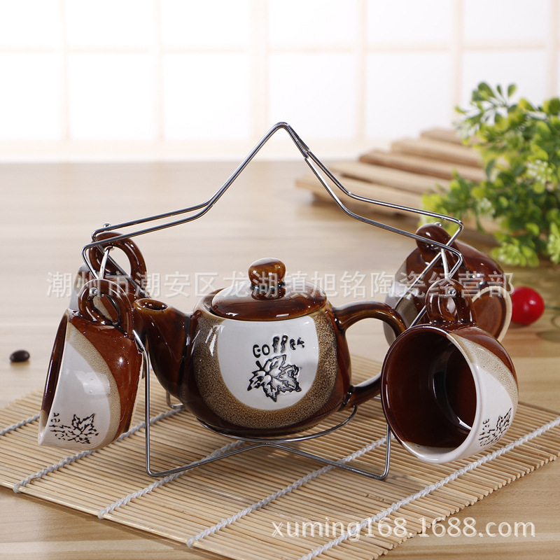新款五角星茶具 中溫陶瓷茶具  創意楓葉雪花茶具 廠傢直銷批發・進口・工廠・代買・代購