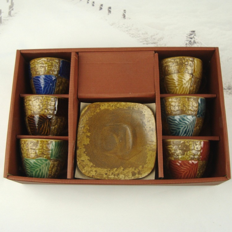 ZAKKA  創意咖啡杯套裝 日韓式風格 復古窯變 陶瓷咖啡杯帶碟工廠,批發,進口,代購