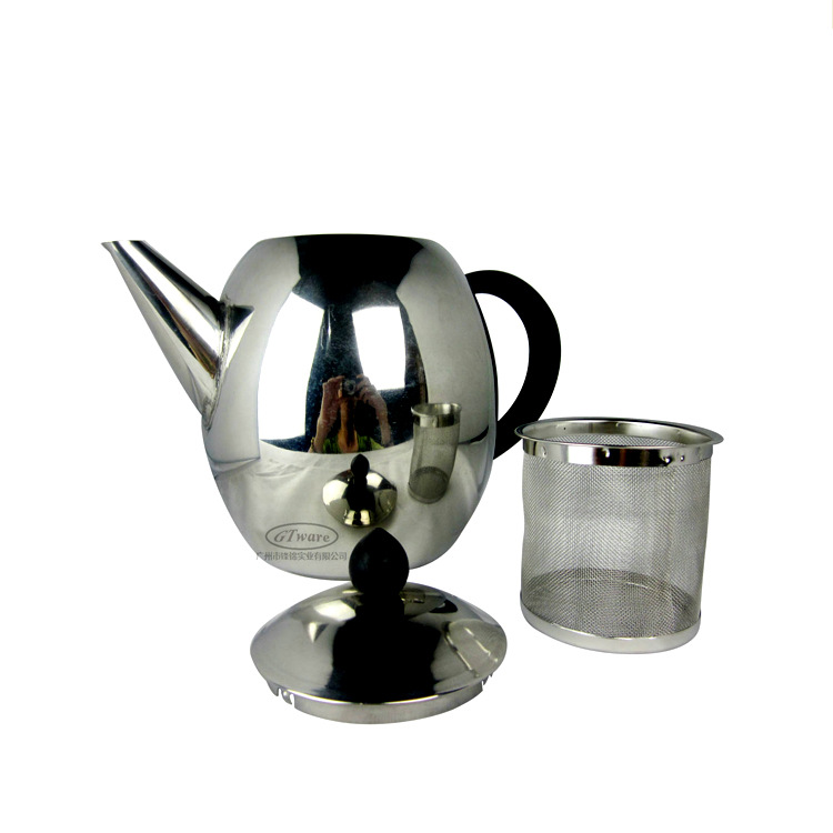 供應不銹鋼奶茶壺 咖啡用品橄欖型壺 室內飲用花茶壺 百貨用品工廠,批發,進口,代購