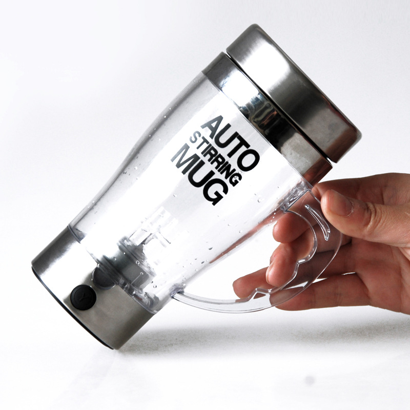 新款304不銹鋼雙層保溫杯創意水杯子優質不銹鋼內膽自動攪拌杯子工廠,批發,進口,代購