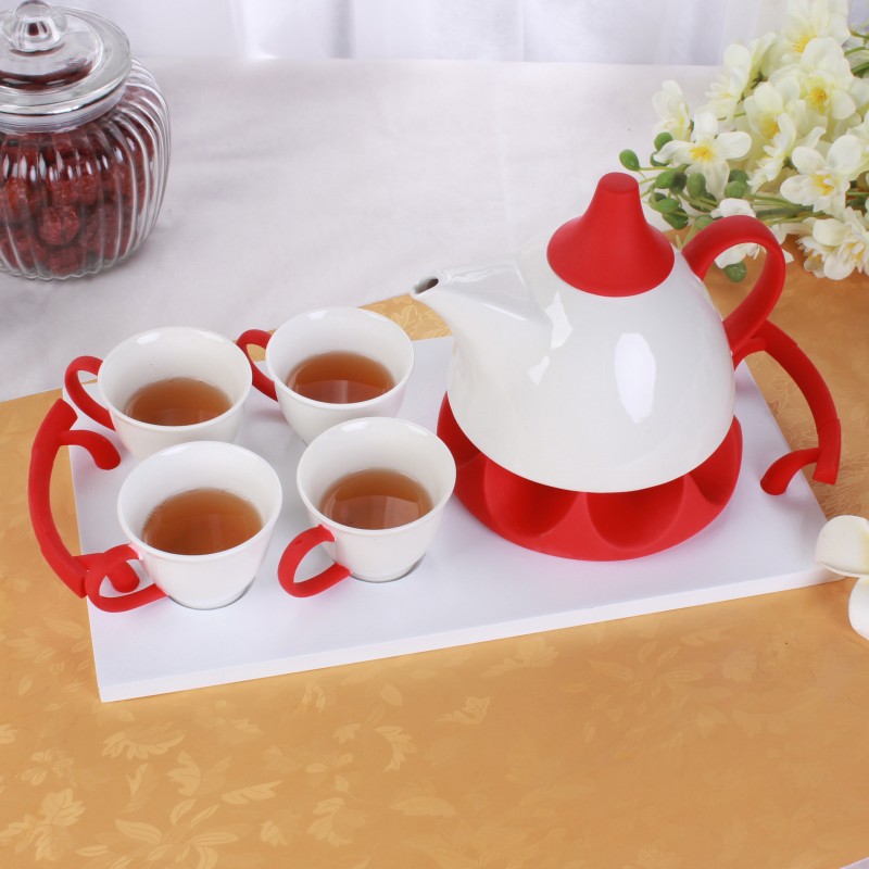 廠傢批發高檔創意禮品 彩色陶瓷茶具咖啡用具英式下午茶套帶托盤批發・進口・工廠・代買・代購