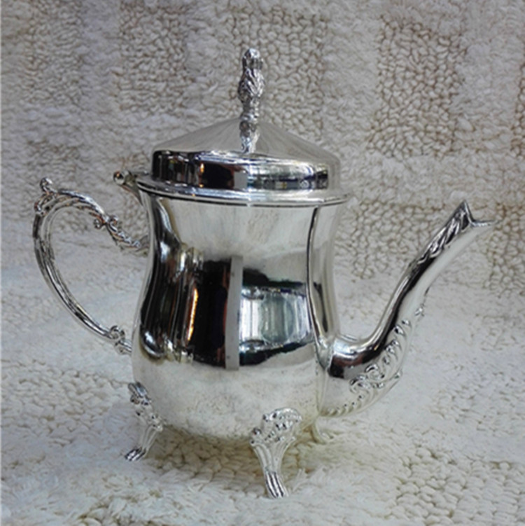新款歐式銀色咖啡壺套裝　糖盅咖啡杯套裝　穆斯林酒具套裝工廠,批發,進口,代購