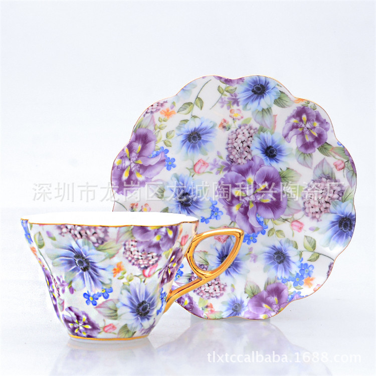 日韓風創意骨瓷禮品骨瓷咖啡杯碟下午茶咖啡杯碟套裝工廠,批發,進口,代購