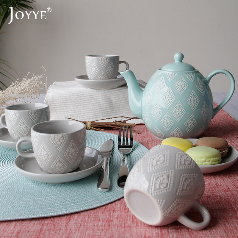 JOYYE 歐式咖啡杯套裝 茶具套裝 韓式英式下午茶時尚日用陶瓷工廠,批發,進口,代購