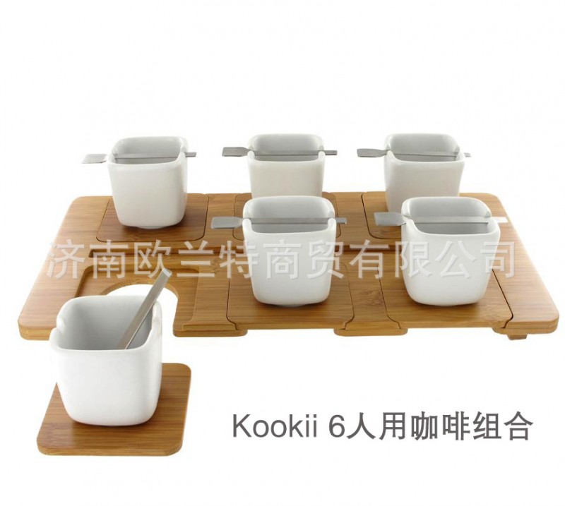 2016LEXON  Kookii 6人用咖啡組合LH29  竹子 陶瓷材質工廠,批發,進口,代購