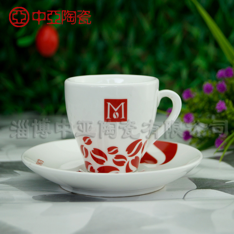 歐式咖啡杯 廣告禮品杯 創意陶瓷咖啡杯碟套裝 批發定做LOGO工廠,批發,進口,代購