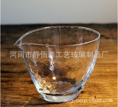 廠傢直銷杜蘭玻璃杯 高檔錘目紋玻璃茶海 高硼矽耐熱玻璃分茶器工廠,批發,進口,代購