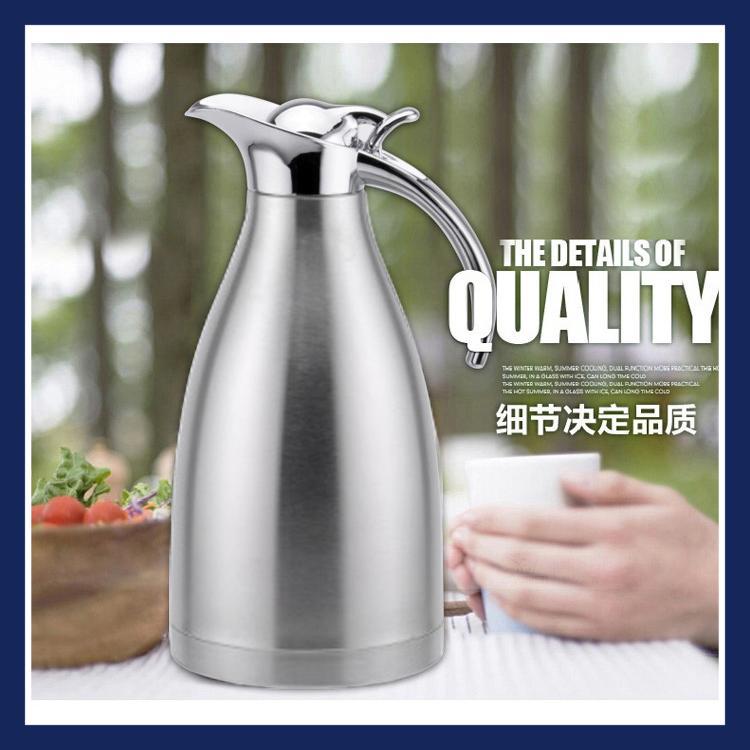廠傢批發不銹鋼保溫壺 歐式1.5L 2.0L真空咖啡壺 高端禮品可定製批發・進口・工廠・代買・代購