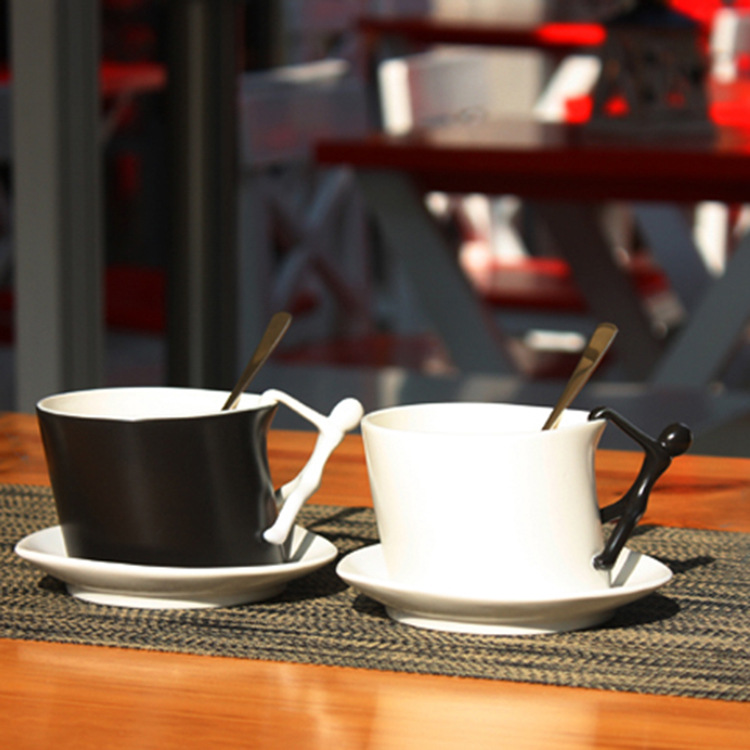 創意陶瓷杯子 禮品廣告促銷品 咖啡杯 套裝 早餐杯水杯定製LOGO工廠,批發,進口,代購