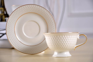 歐式骨瓷水立方陶瓷咖啡杯套裝高檔陶瓷杯子套裝下午茶英式紅茶杯批發・進口・工廠・代買・代購