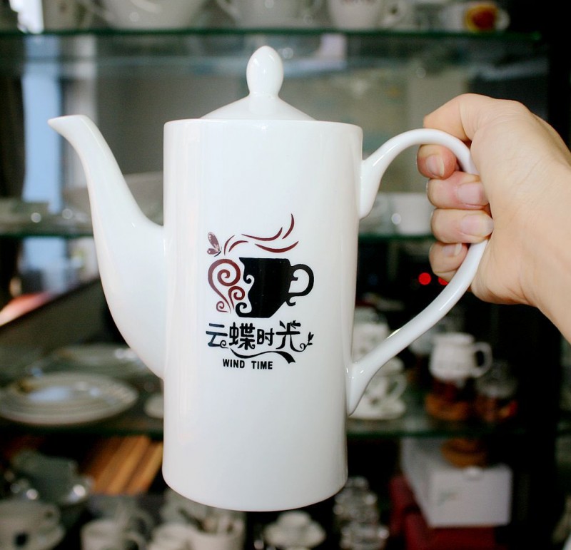 一件代發廠傢直銷鎂質強化陶瓷直身歐式咖啡壺開水壺可直接加熱批發・進口・工廠・代買・代購